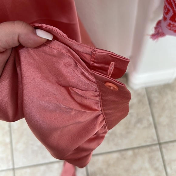 NEW Pink Wrap Front Dress - Picture 11 of 13